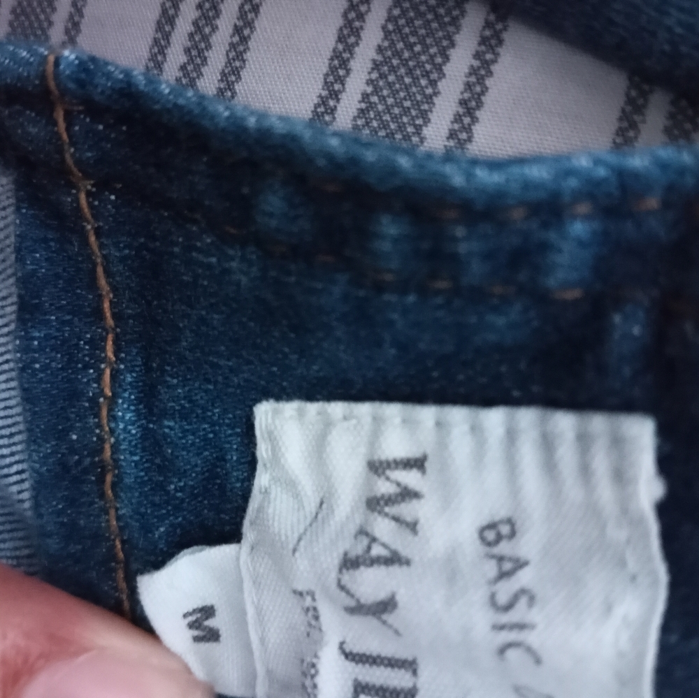 Jean short overalls